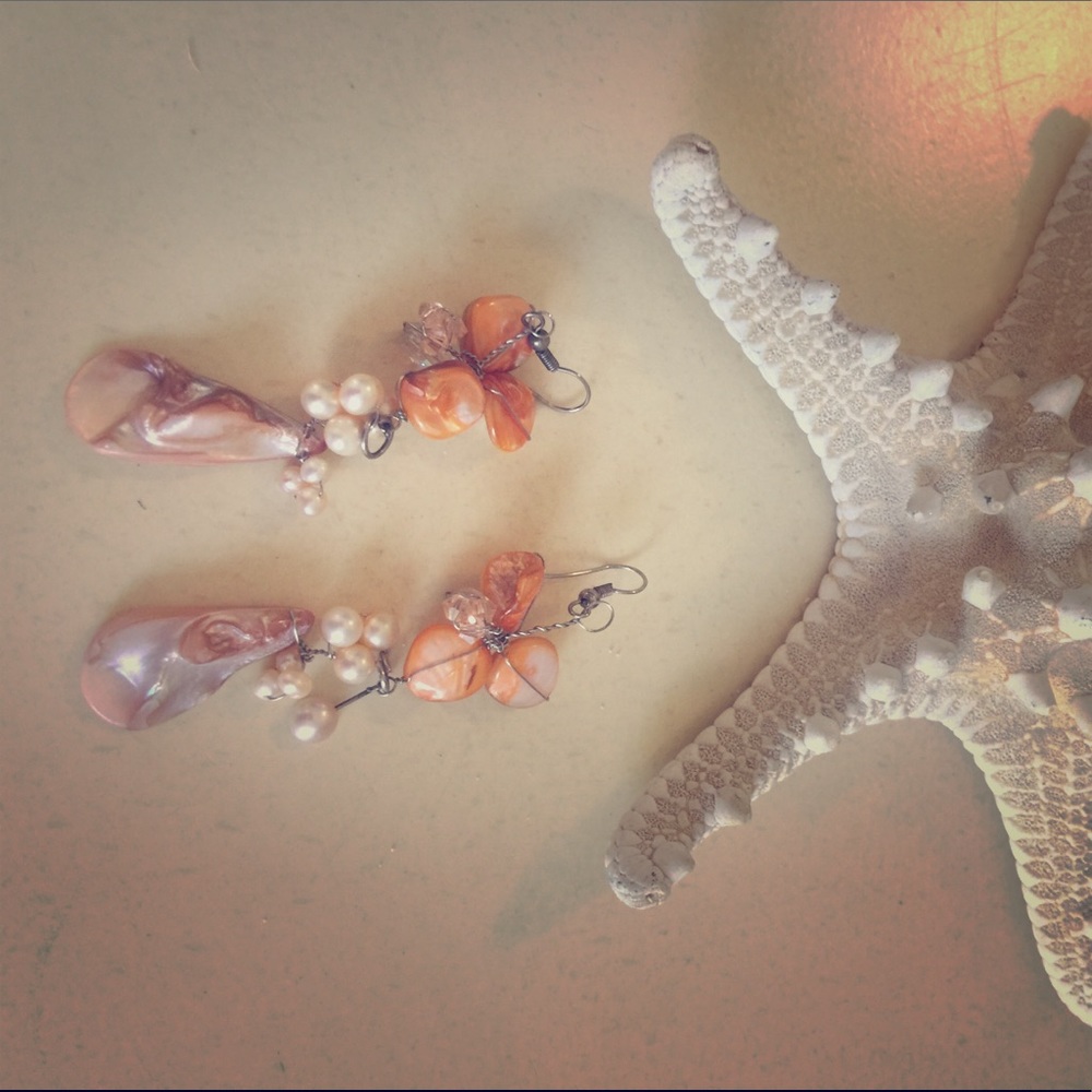 Seashell earrings